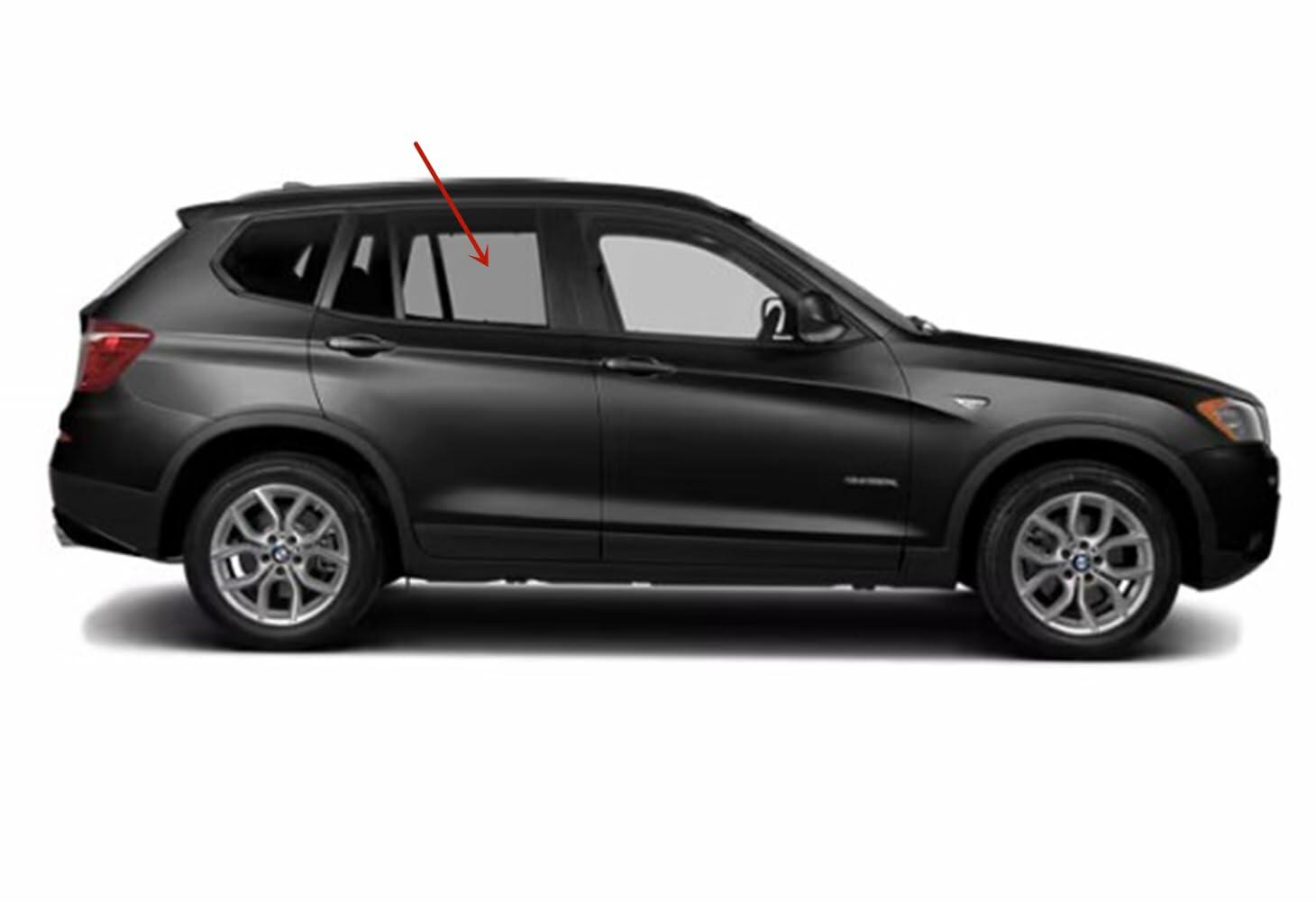 Privacy Passenger Right Side Rear Door Window Door Glass Compatible with BMW X3 2013-2017 Models