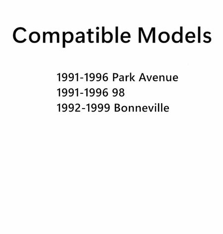 Passenger Right Side Front Door Window Door Glass Compatible with Oldsmobile 98 1991-1996/Buick Park Avenue 1991-1996/Pontiac Bonneville 1992-1999 Models