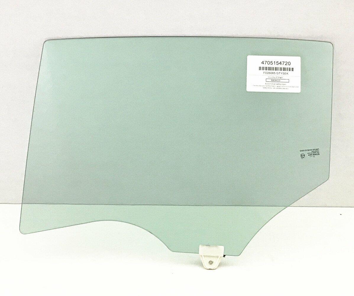 OEM Driver Left Side Rear Door Window Door Glass Compatible with Mazda 3 2014-2018 Models
