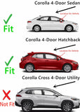 Passenger Right Side Front Vent Window Vent Glass Compatible with Toyota Corolla 4 Door Hatchback 2019-2026 / Corolla 4 Door Sedan 2020-2026 Models