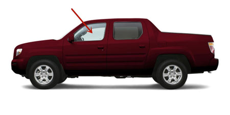 Driver Left Side Front Door Window Door Glass Compatible with Honda Ridgeline 4 Door Crew Cab 2006-2014 Models