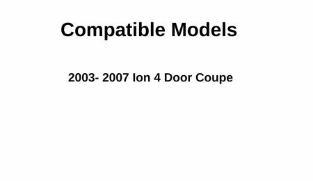 Passenger Right Side Door Window Door Glass Compatible with Saturn Ion 4 Door Coupe 2003-2007 Models