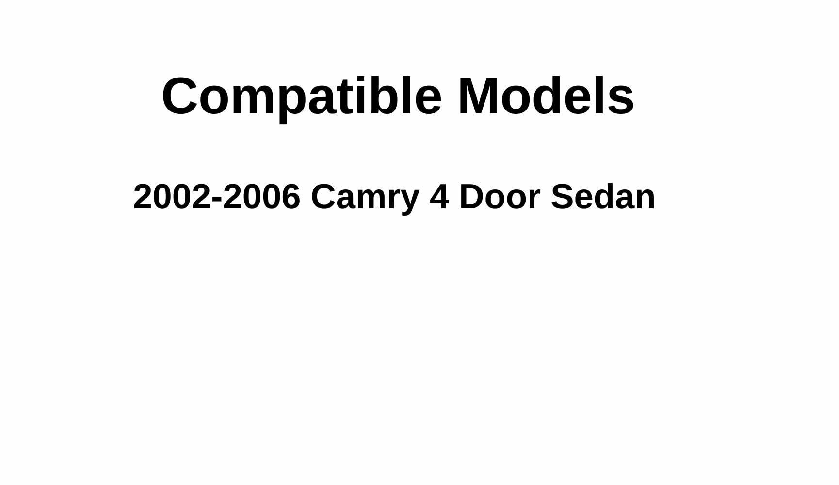 Passenger Right Side Rear Vent Glass Vent Window Compatible with Toyota Camry 4 Door Sedan 2002-2006 Models