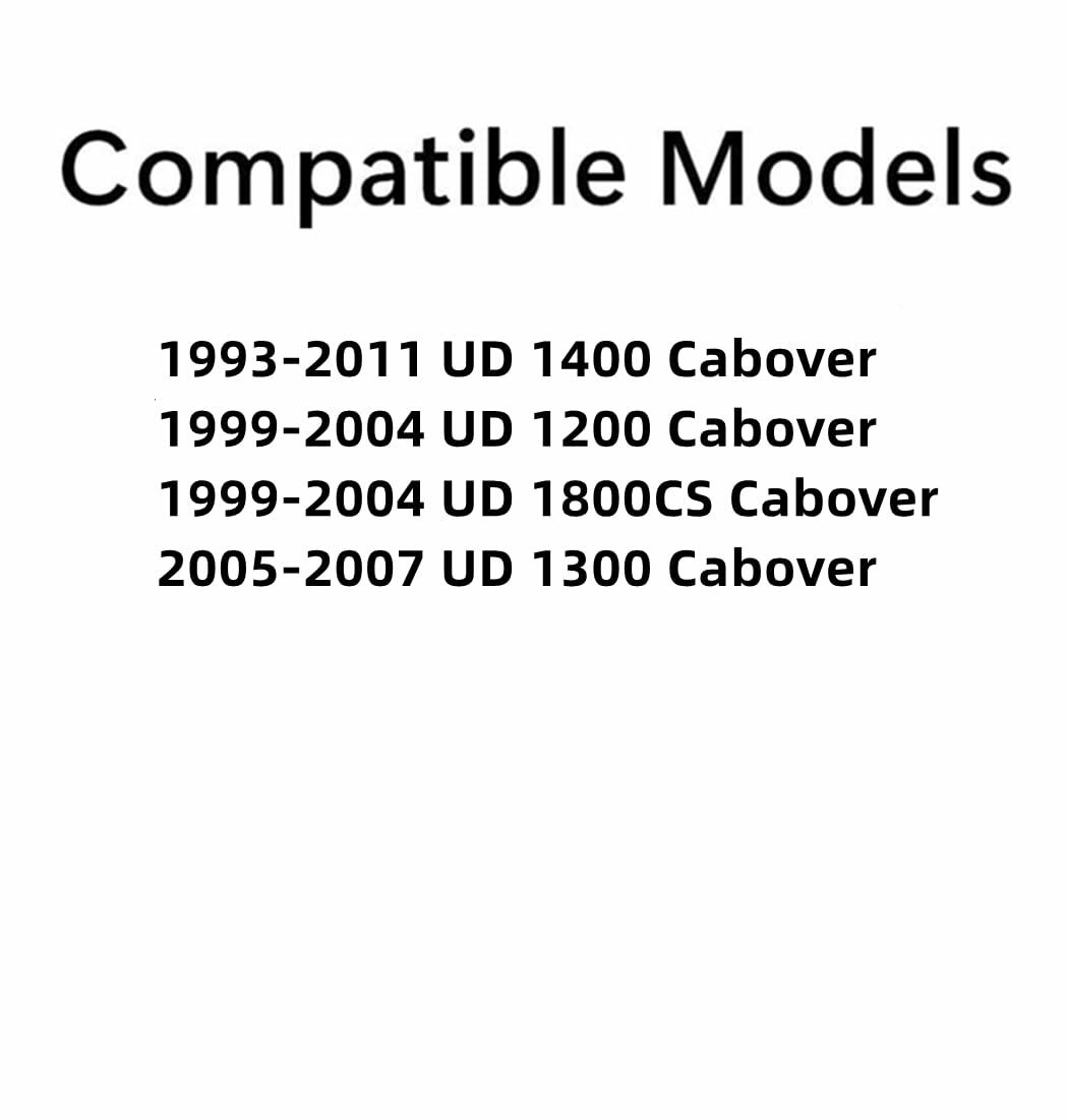 Passenger Right Side Front Door Window Door Glass Compatible with Nissan UD1200 1999-2004 / UD1300 2005-2007 / UD1400 1993-2011 / UD1800CS 1999-2004 Models