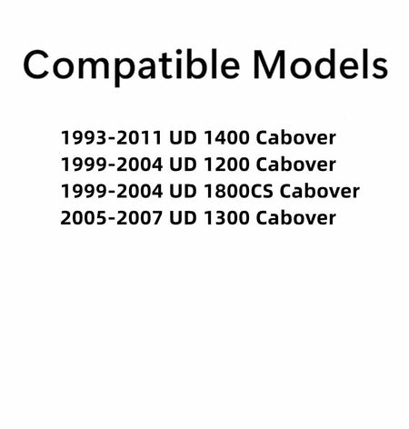 Passenger Right Side Front Door Window Door Glass Compatible with Nissan UD1200 1999-2004 / UD1300 2005-2007 / UD1400 1993-2011 / UD1800CS 1999-2004 Models