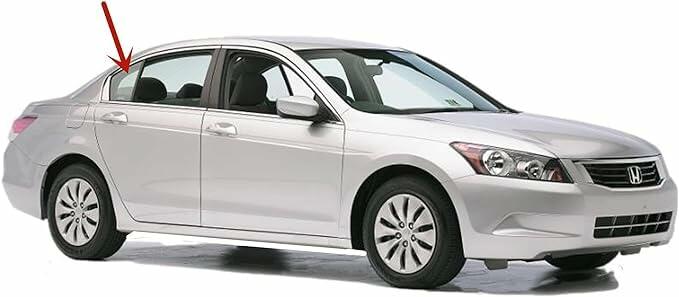 Passenger Right Side Rear Vent Window Vent Glass Compatible with Honda Accord 4 Door Sedan 2008-2012 Models