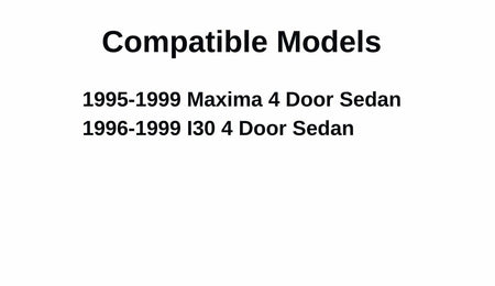 Passenger Right Side Rear Vent Glass Vent Window Compatible with Nissan Maxima/Infiniti I30 4 Door Sedan 1995-1999 Models