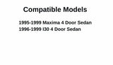 Passenger Right Side Rear Vent Glass Vent Window Compatible with Nissan Maxima/Infiniti I30 4 Door Sedan 1995-1999 Models