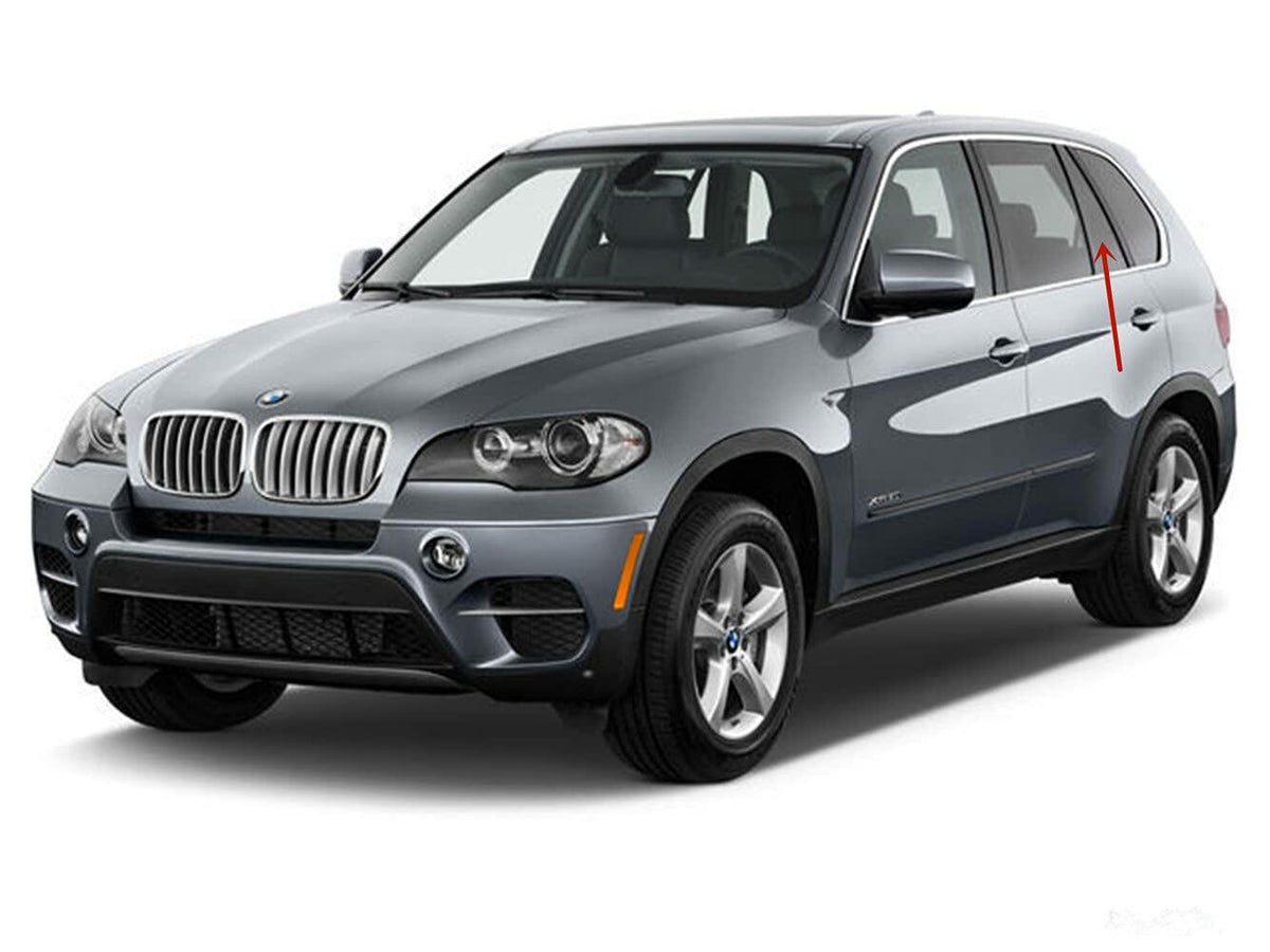 Driver Left Side Rear Vent Window Vent Glass Compatible with BMW X5 2007-2013 Models