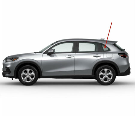 Tempered Clear Driver Left Side Quarter Window Quarter Glass Compatible with Honda HR-V 2023-2026 Models