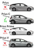 Passenger Right Side Rear Vent Window Vent Glass Compatible with Toyota Prius C 2012-2019 Models