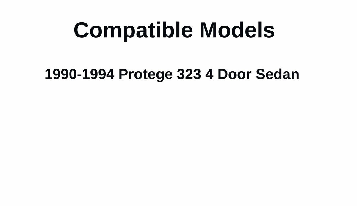 Driver Left Side Rear Vent Glass Vent Window Compatible with Mazda Protege 323 4 Door Sedan 1990-1994 Models