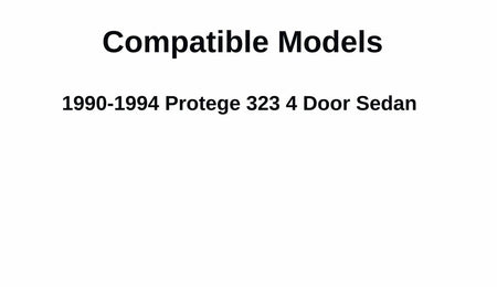 Driver Left Side Rear Vent Glass Vent Window Compatible with Mazda Protege 323 4 Door Sedan 1990-1994 Models