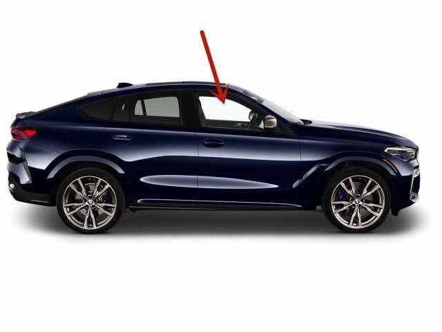 Laminated Passenger Right Side Front Door Window Door Glass Compatible with BMW X6 2020-2026 Models
