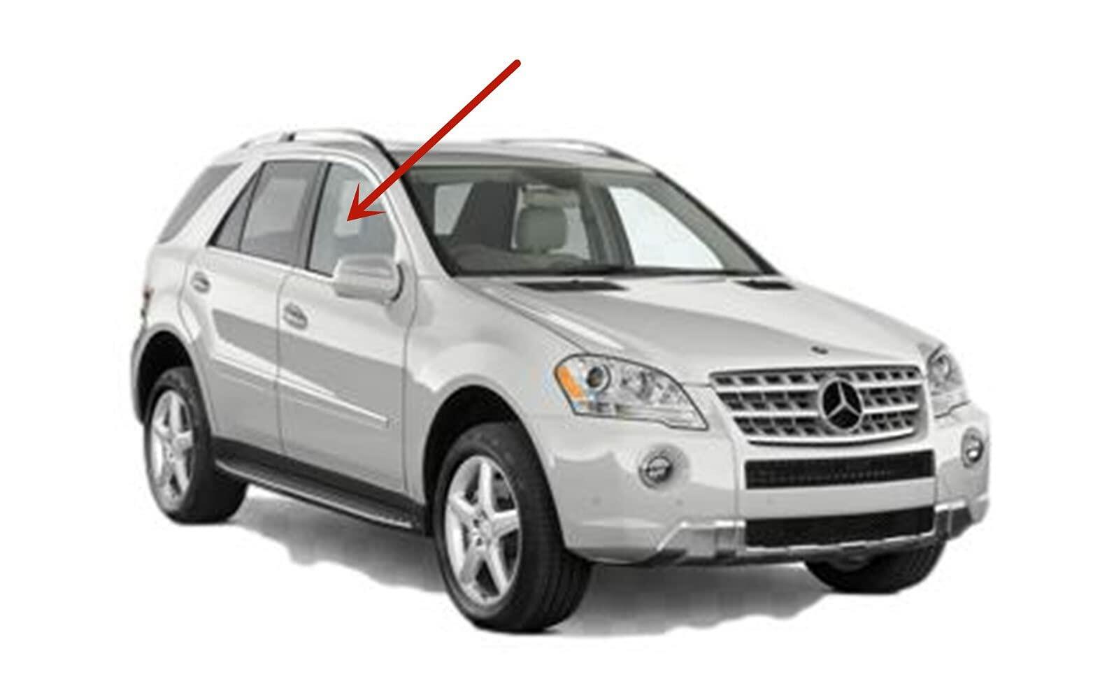 Passenger Right Side Front Door Window Door Glass Compatible with Mercedes Benz ML350 / ML450 / ML500 / ML550 / ML63 AMG 2006-2011 Models