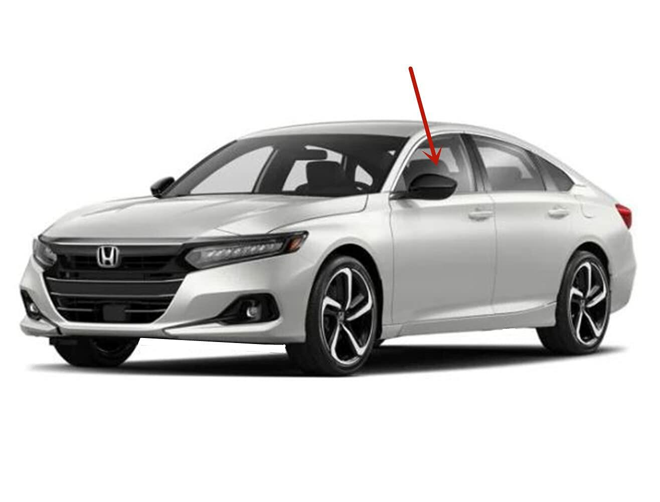 Tempered Driver Left Side Front Door Window Door Glass Compatible with Honda Accord 2018-2025 / Accord Hybrid 2023-2025 4-Door Sedan Models