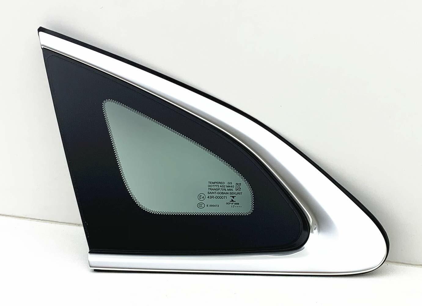 OEM Driver Left Side Quarter Window Quarter Glass Compatible with Chevrolet Malibu 2016-2025 Models