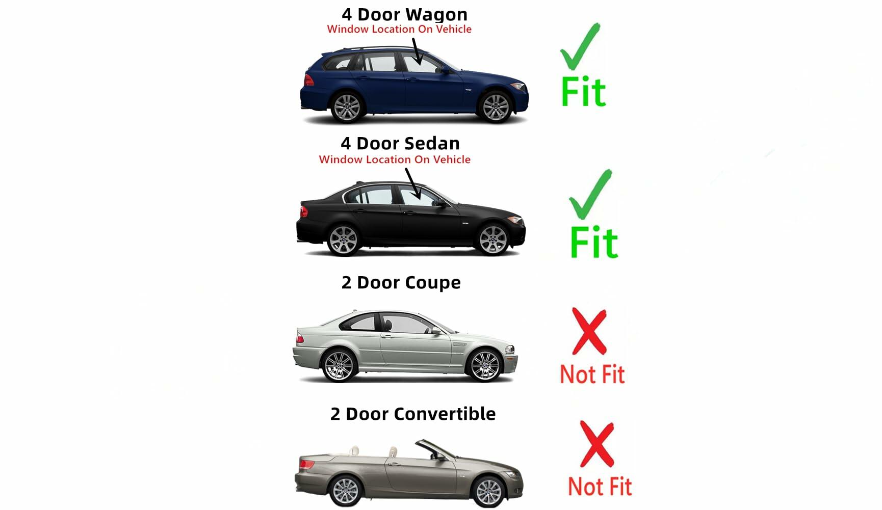 Passenger Right Side Front Door Window Door Glass Compatible with BMW M3 325i 325xi 328i 328xi 330i 330xi 335d 335i 335xi 4-Door Sedan 2006-2011 / 4-Door Wagon 2007-2012 Models