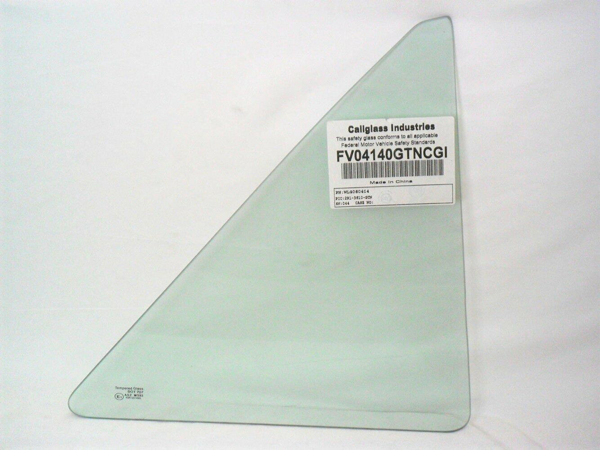 Passenger Right Side Rear Vent Glass Vent Window Compatible with Mazda Protege 323 4 Door Sedan 1990-1994 Models