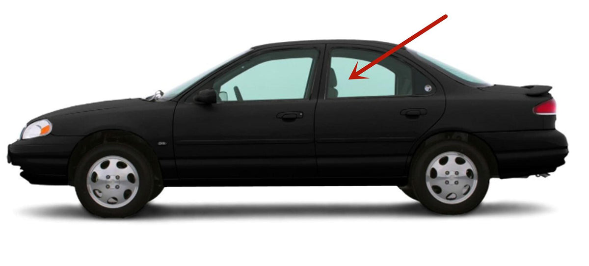 Driver Left Side Rear Door Window Door Glass Compatible With Ford Contour/Mercury Mystique 4 Door Sedan 1995-2000 Models