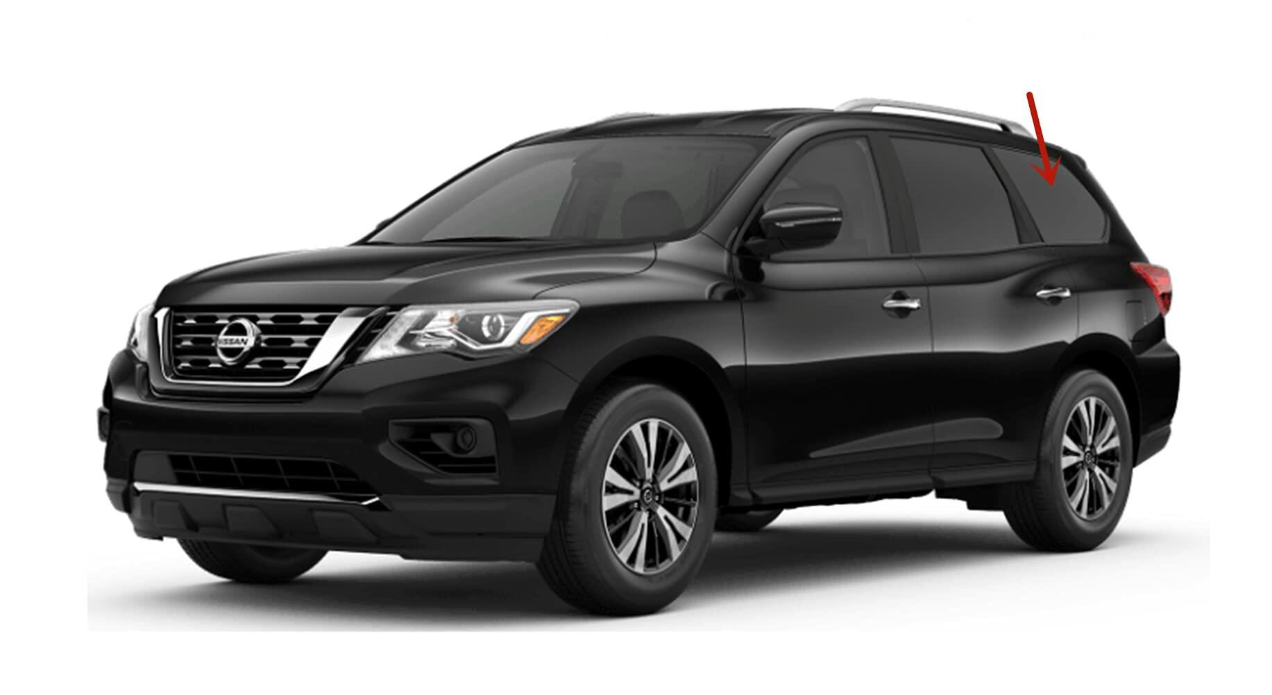OEM Driver Left Side Quarter Window Quarter Glass Compatible with Nissan Pathfinder 2013-2020 Models