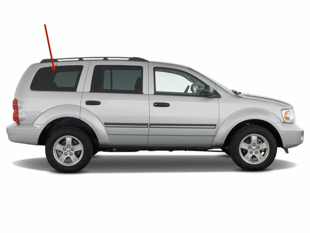 Passenger Right Side Quarter Window Quarter Glass Compatible with Dodge Durango 2004-2009 Models/Chrysler Aspen 2007-2009 Models