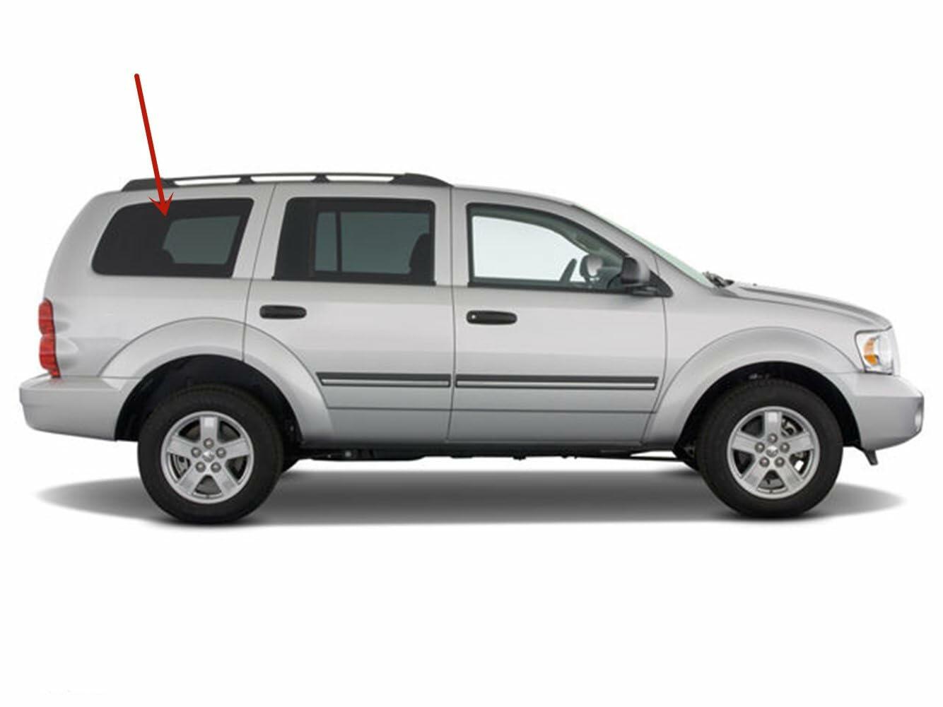 Passenger Right Side Quarter Window Quarter Glass Compatible with Dodge Durango 2004-2009 Models/Chrysler Aspen 2007-2009 Models
