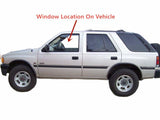 Tempered Power Driver Left Side Front Door Window Glass W/O Vent Style Compatible with Isuzu Rodeo/Honda Passport 1994-1997 Models