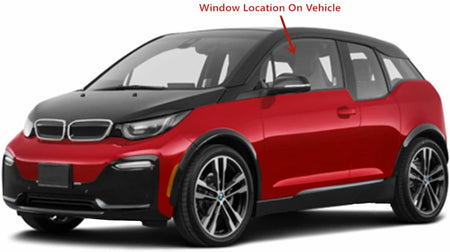 OEM Driver Left Side Front Door Window Door Glass Compatible with BMW i3 4 Door Hatchback 2014-2020 Models