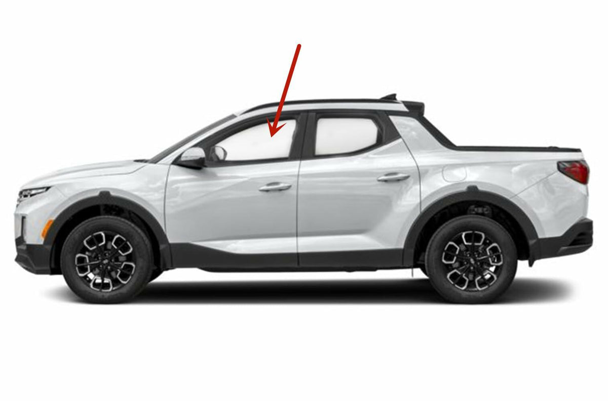 Tempered Driver Left Side Front Door Window Door Glass Compatible with Hyundai Santa Cruz 2022-2026 / Tucson 2022-2026 Models