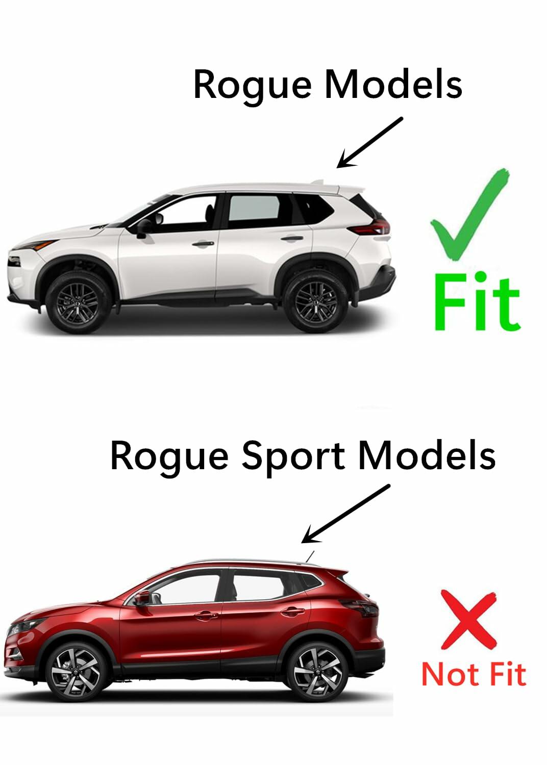 Tempered Driver Left Side Quarter Window Quarter Glass Compatible with Nissan Rogue 2021-2025 Models (Not For Rogue Sport)