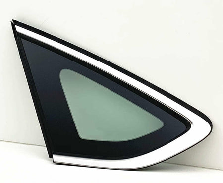 Titanium Moulding Driver Left Side Quarter Window Quarter Glass Compatible with Ford Fusion 2013-2019 Fusion Hybrid/Energi 2013-2020 Models