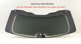 Stationary Heated Tempered Rear TailGate LiftGate Back Window Back Glass Compatible with Toyota Highlander 2008-2013 Models