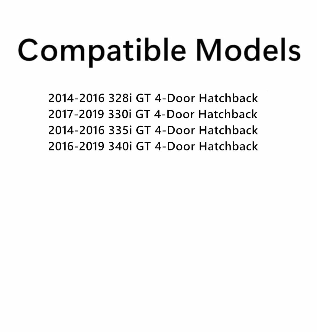 Tempered Driver Left Side Front Door Window Glass Compatible with BMW 328iGT / 330iGT / 335iGT / 340iGT 4-Door Hatchback 2014-2019 Models