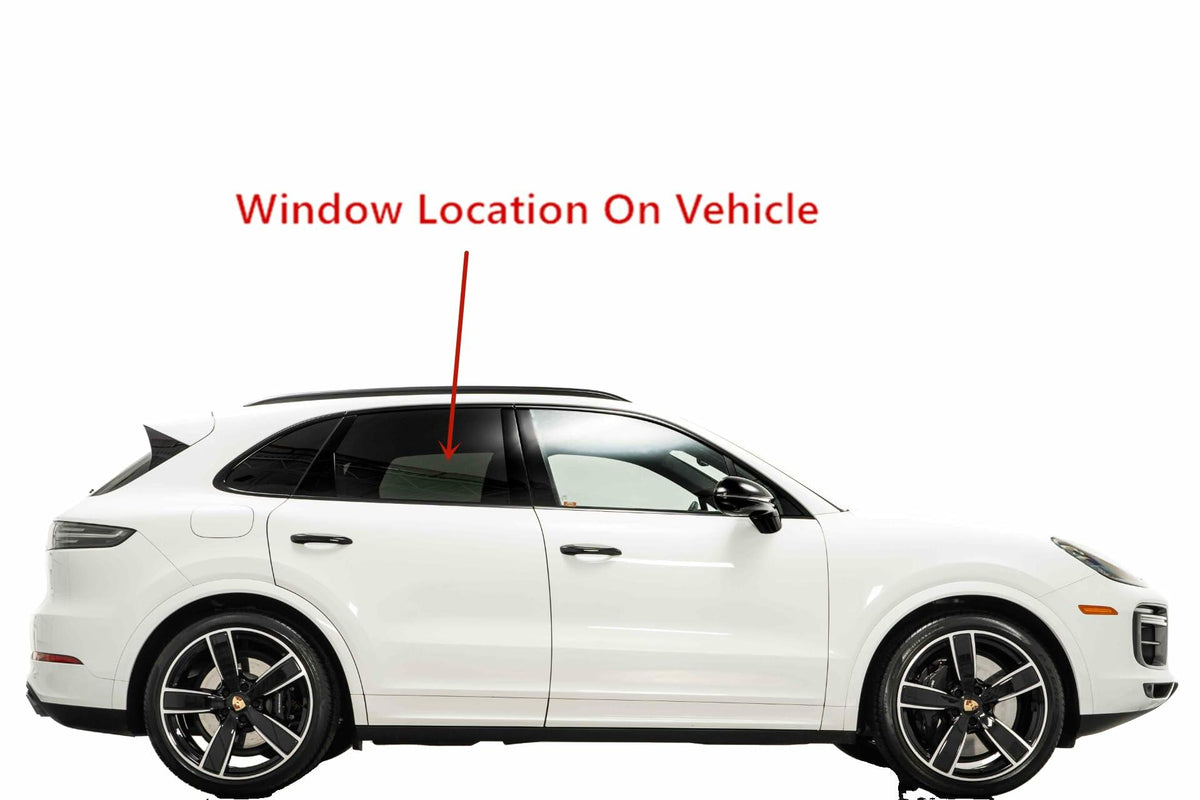 Laminated Passenger Right Side Rear Door Window Door Glass Compatible with Porsche Cayenne SUV 2019-2024 Models (Not For Coupe)