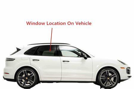 Laminated Passenger Right Side Rear Door Window Door Glass Compatible with Porsche Cayenne SUV 2019-2024 Models (Not For Coupe)