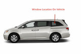 Factory Privacy Tinted With-Antenna Style Driver Left Side Quarter Window Quarter Glass Compatible with Honda Odyssey 2011-2017 Models