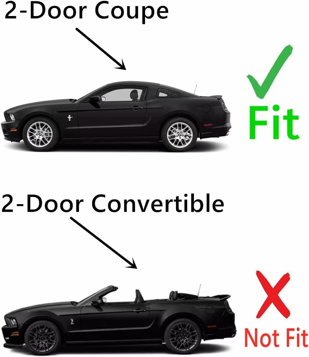 Factory Privacy Tinted Driver Left Side Quarter Window Quarter Glass Compatible with Ford Mustang 2-Door Coupe 2005-2009 Models
