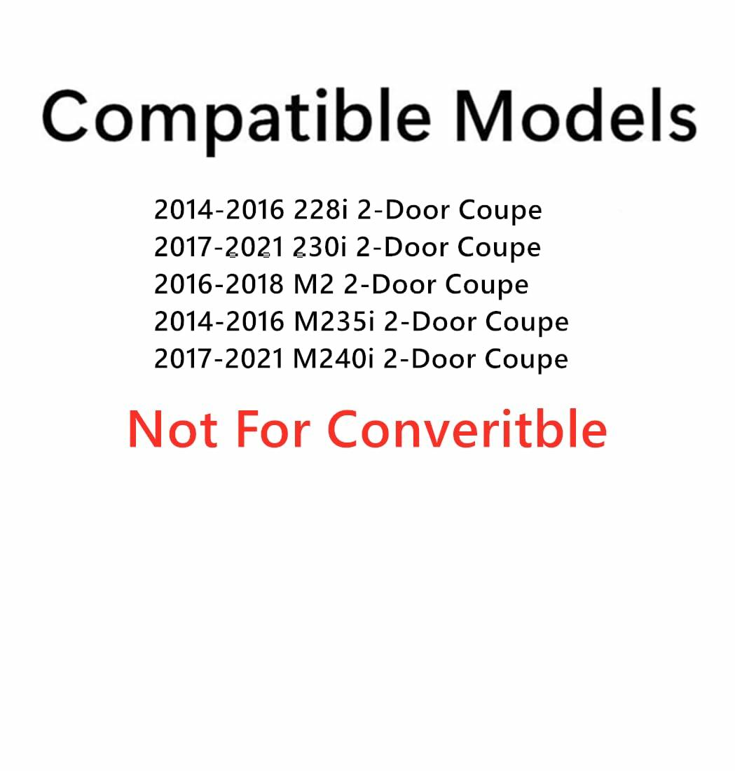 Tempered Passenger Right Side Door Window Door Glass Compatible with BMW 228i 230i M2 M235i M240i 2-Door Coupe 2014-2021 Models