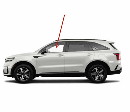Tempered Driver Left Side Front Door Window Door Glass Compatible with Kia Sorento 2021-2026 Models