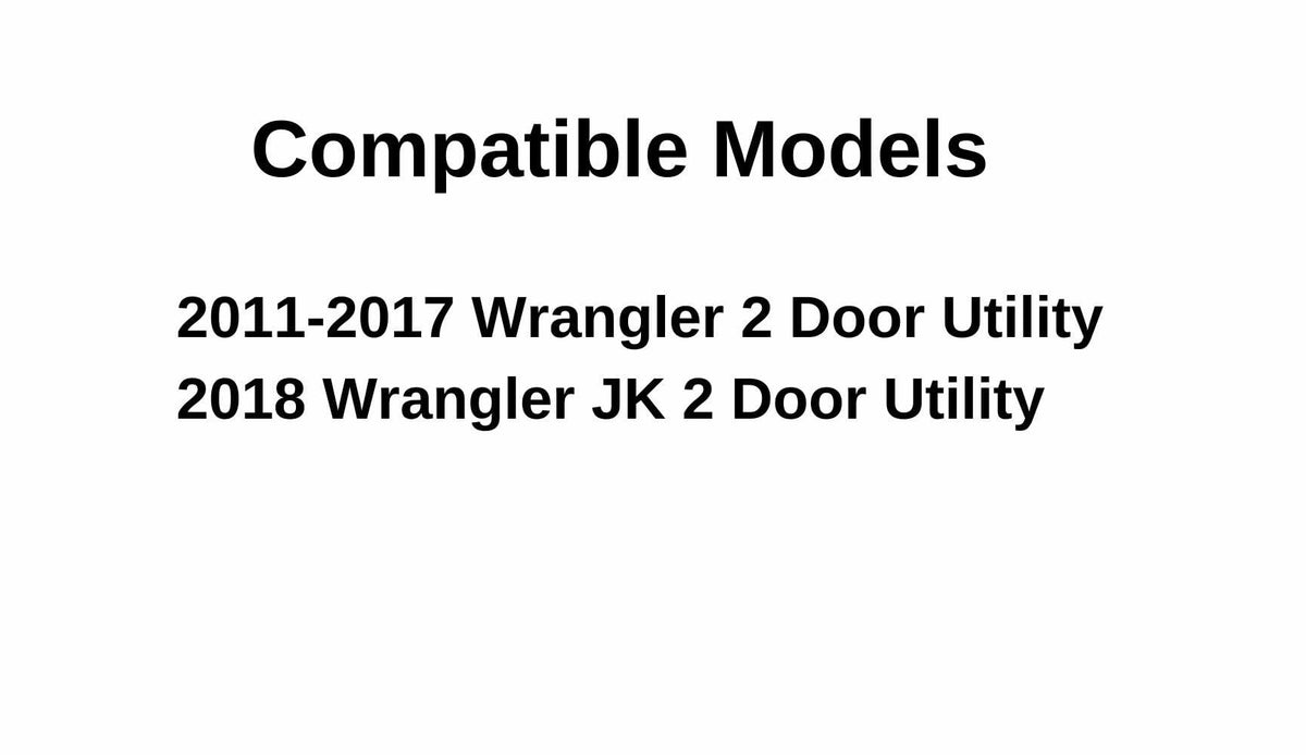 Tempered Driver Left Side Quarter Window Quarter Glass Compatible with Jeep Wrangler 2011-2017 & Wrangler JK 2018 2-Door Models Only (Hardtop Must Be Same Year)