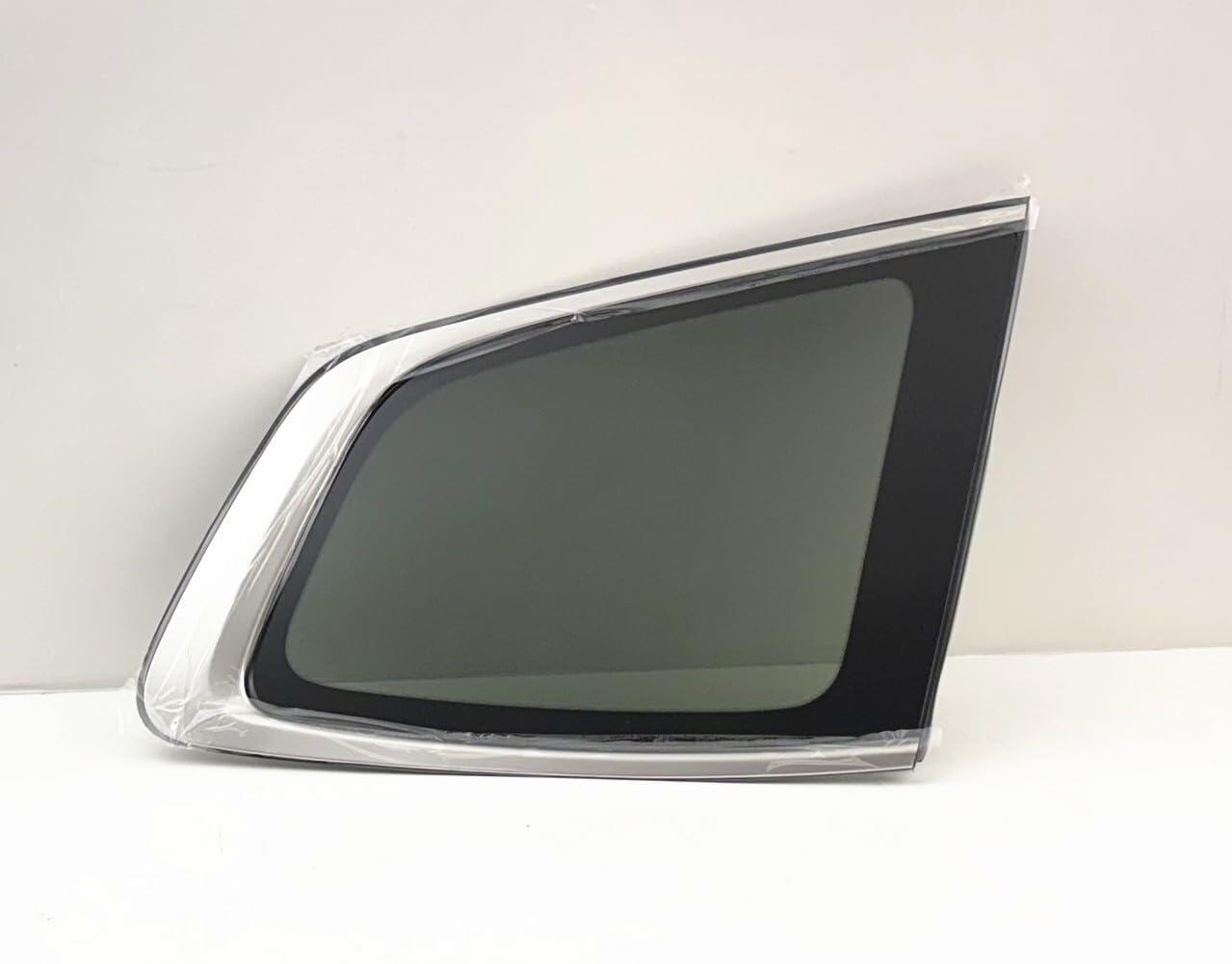 Chrome Moulding Style Tempered Passenger Right Side Quarter Window Quarter Glass Compatible with Kia Telluride 2020-2025 Models
