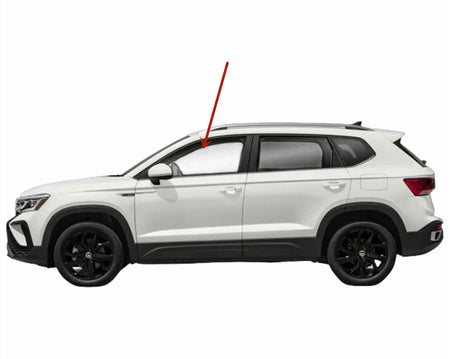 Tempered Driver Left Side Front Door Window Door Glass Compatible with Volkswagen Taos 2022-2026 Models