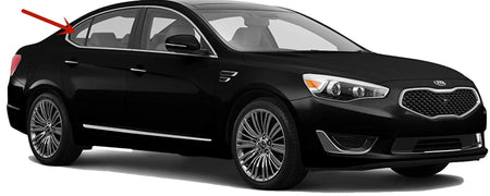 Passenger Right Side Rear Vent Window Vent Glass Compatible with Kia Cadenza 2014-2016 Models