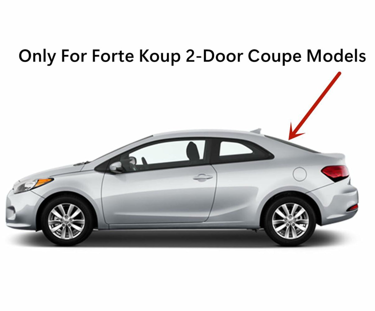 Heated Rear Back Window Back Glass Compatible with Kia Forte Koup 2-Door Coupe 2014-2017 Models
