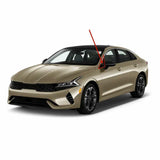 Tempered Driver Left Side Front Vent Window Vent Glass Compatible with Kia K5 2021-2026 Models
