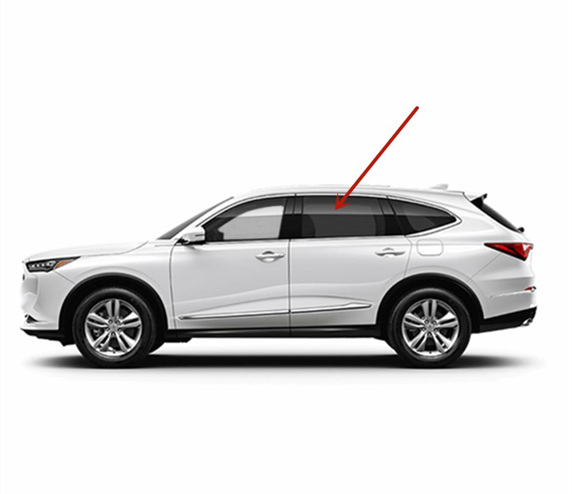 Tempered Driver Left Side Rear Door Window Door Glass Compatible with Acura MDX 2022-2026 Models