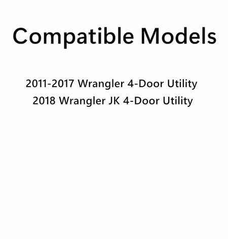 Tempered Driver Left Side Quarter Window Quarter Glass Compatible with Jeep Wrangler 2011-2017 & Wrangler JK 2018 4-Door Models Only (Hardtop Must Be Same Year)
