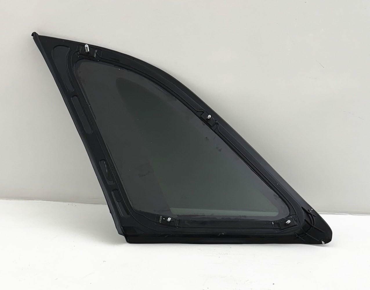 Black Moulding Style Tempered Passenger Right Side Quarter Window Quarter Glass Compatible with Kia Sorento 2011-2015 Models