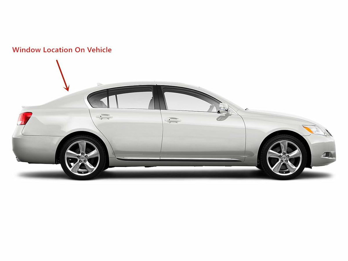 Heated W/Antenna Rear Window Back Glass Compatible with Lexus GS300 GS350 GS430 GS450 GS460 2006-2012 Models